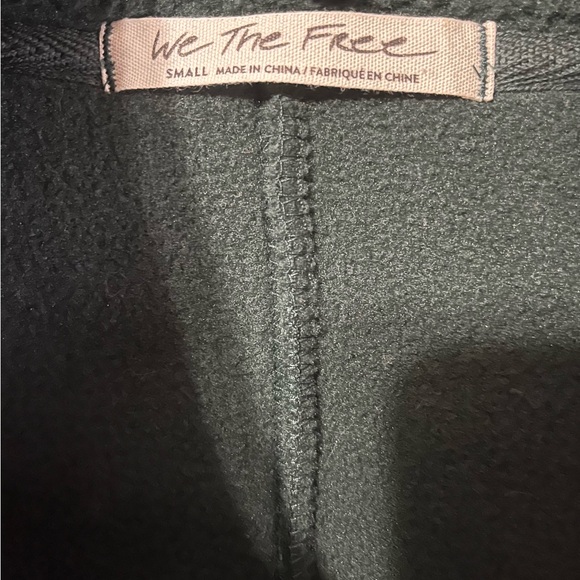 We the Free Shasta Fleece Snap-Up Bomber Cardi Jacket Deepest Spruce Small - Picture 6 of 6